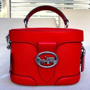 NWT Coach Georgie Gem Crossbody SV/Bright Poppy